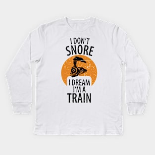 train railwayman trains driver Kids Long Sleeve T-Shirt